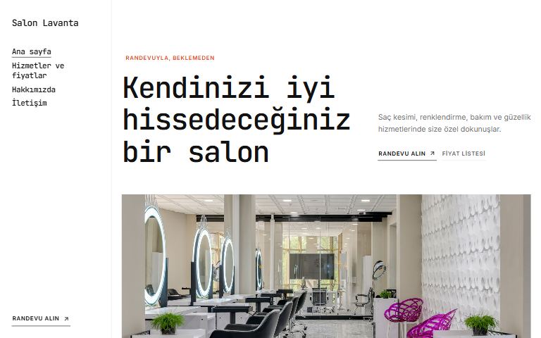 Galeri teması: örnek kuaför sitesi